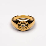 Atolea Evil Eye Signet Ring