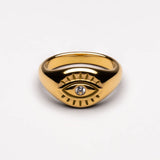 Atolea Evil Eye Signet Ring