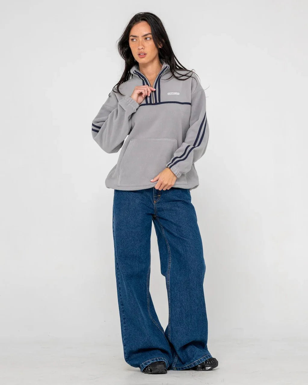 Rusty Bind Me Up Contrast Polar Fleece