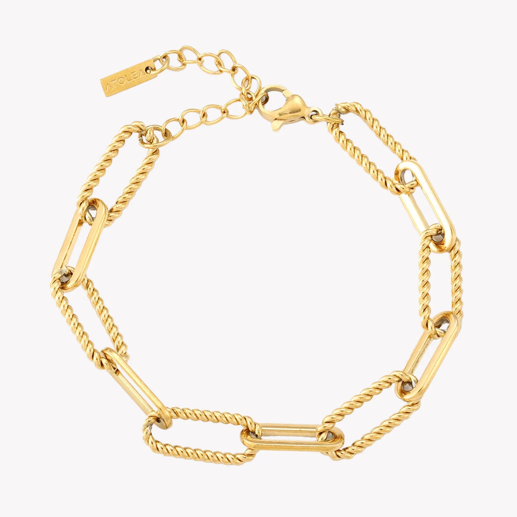 Atolea Bold Paperclip Bracelet