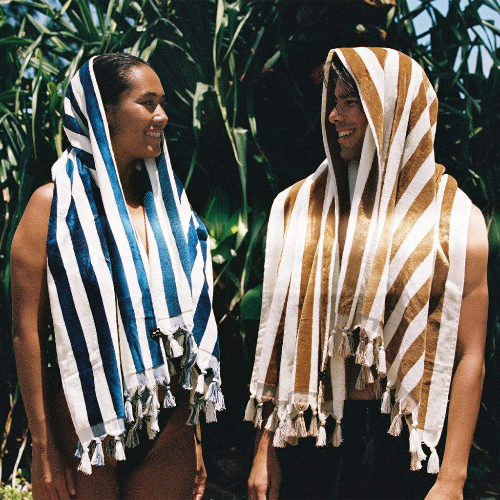 Slowtide Cabana Fringe Premium Woven Towel - Brush
