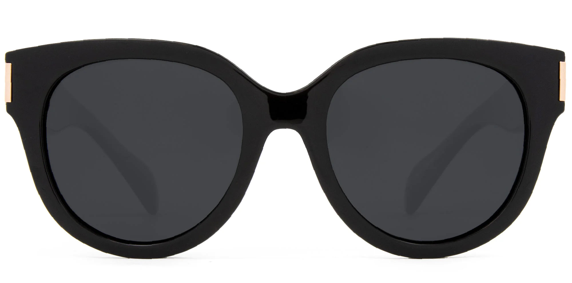 Carve Vivian Gloss Black Smoke Polarized Sunglasses