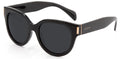 Carve Vivian Gloss Black Smoke Polarized Sunglasses