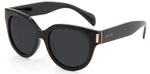 Carve Vivian Gloss Black Smoke Polarized Sunglasses