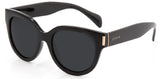 Carve Vivian Gloss Black Smoke Polarized Sunglasses