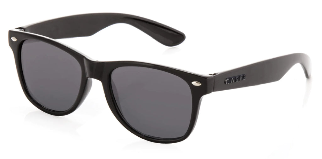 Carve Digger Gloss Black Kids Sunglasses