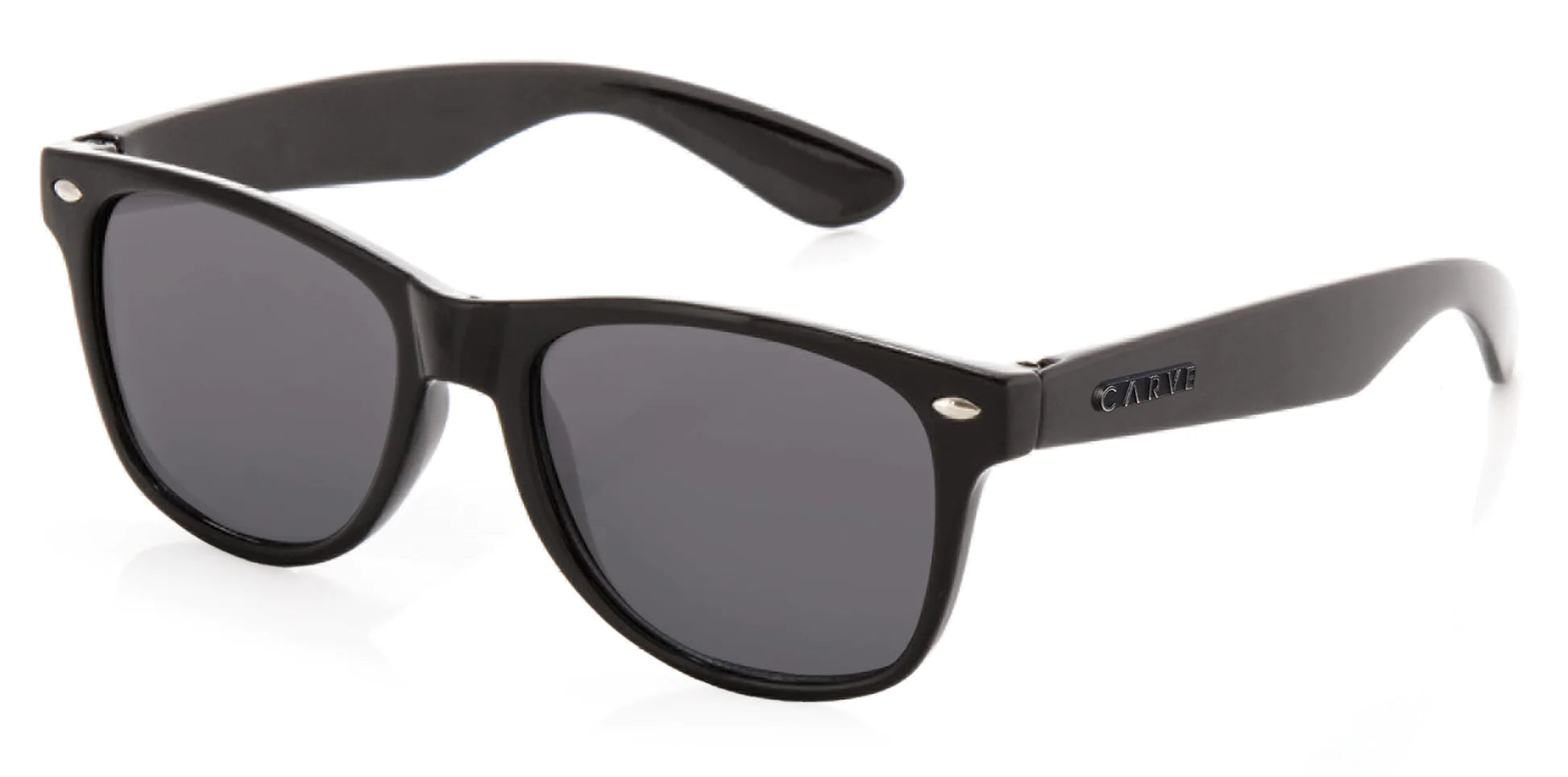 Carve Digger Gloss Black Kids Sunglasses