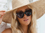 Carve Vivian Gloss Black Smoke Polarized Sunglasses