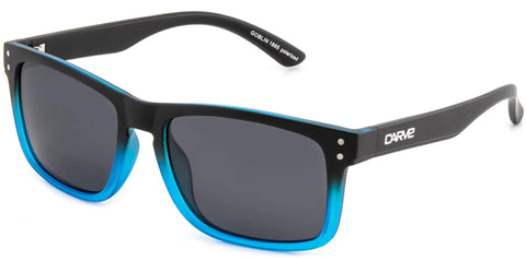 Goblin Polarized Matt Black / Blue Frame Sunglasses