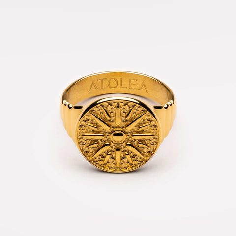 Atolea Golden Sun Ring