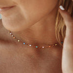 Rainbow Dainty Choker Necklace