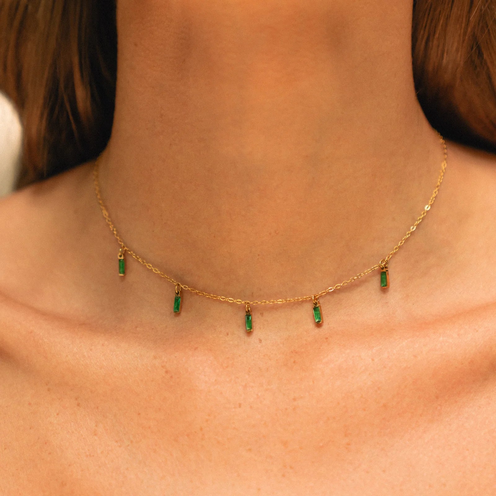 Atolea Rain Of Emeralds Choker