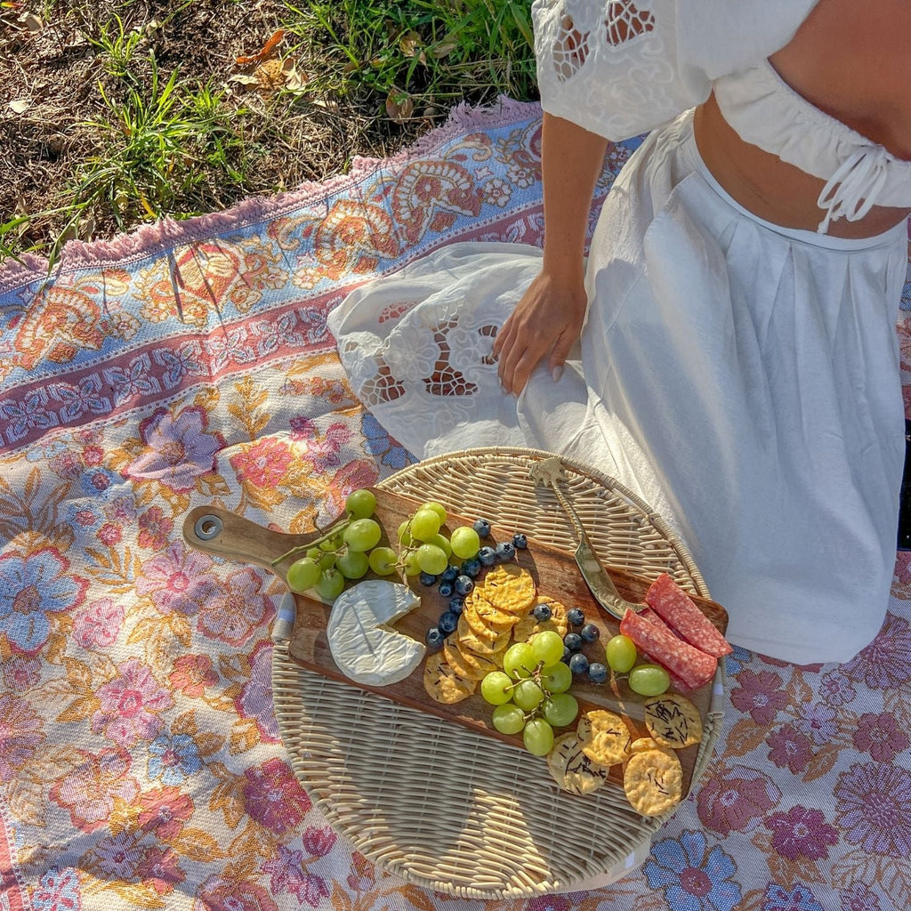 Isla Label Daisy Woven Picnic Rug XL