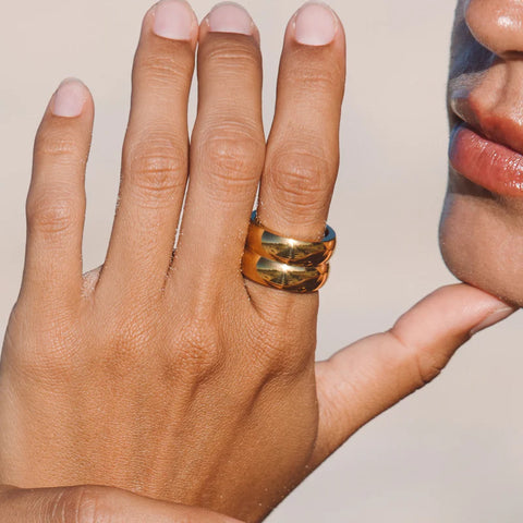 Atolea Double Chunky Ring