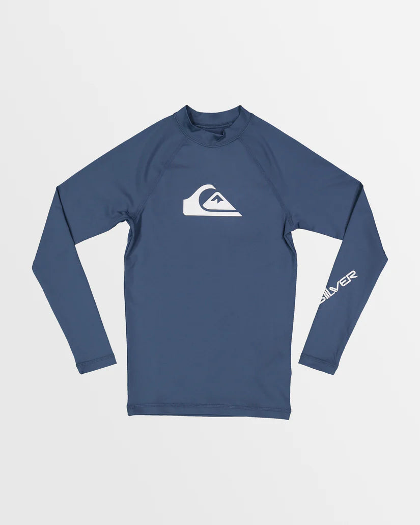 Quiksilver All Time Long Sleeve UPF 50 Rash Vest Boys 8-16