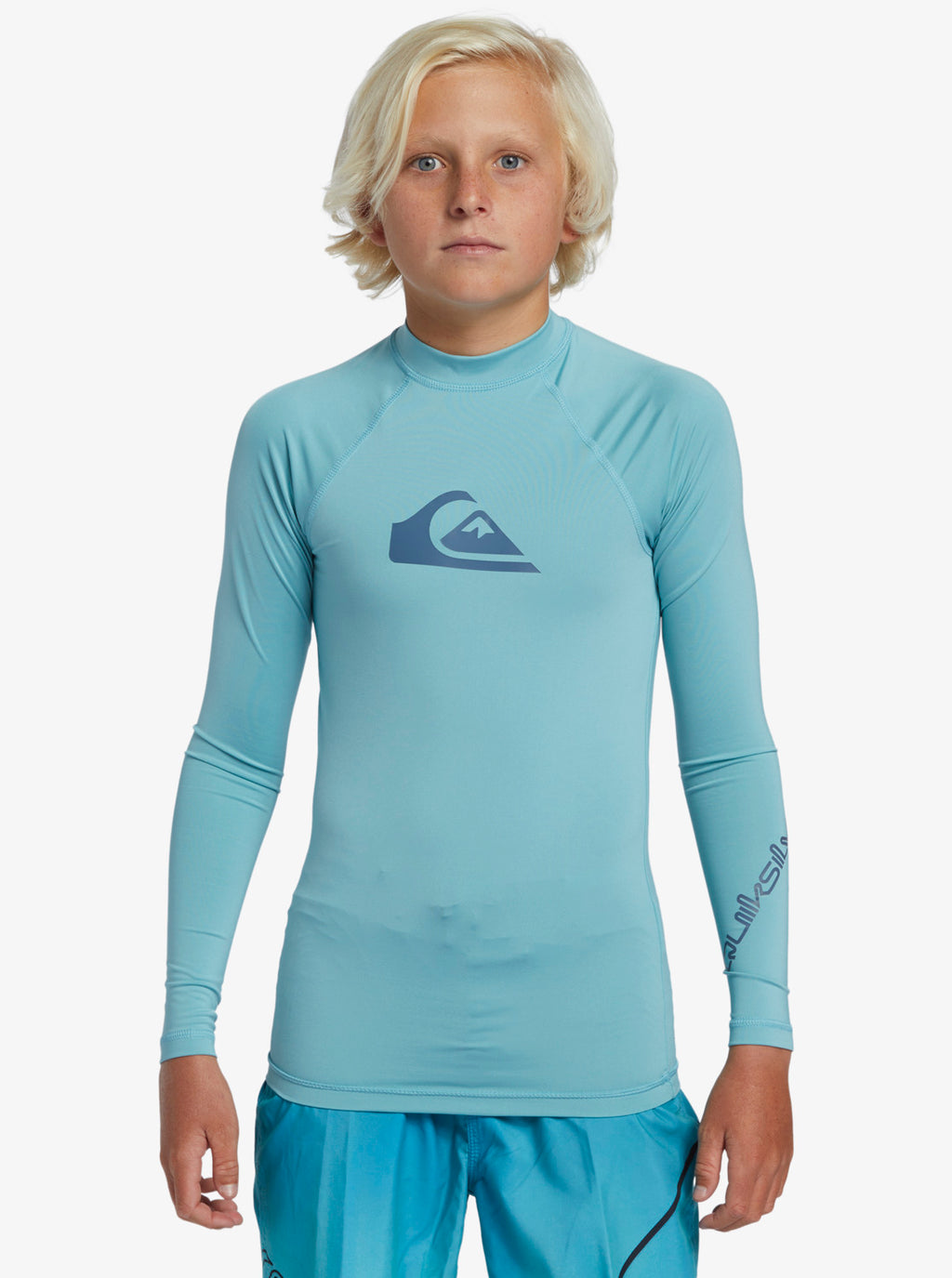 Quiksilver All Time Long Sleeve UPF 50 Rash Vest Boys 8-16