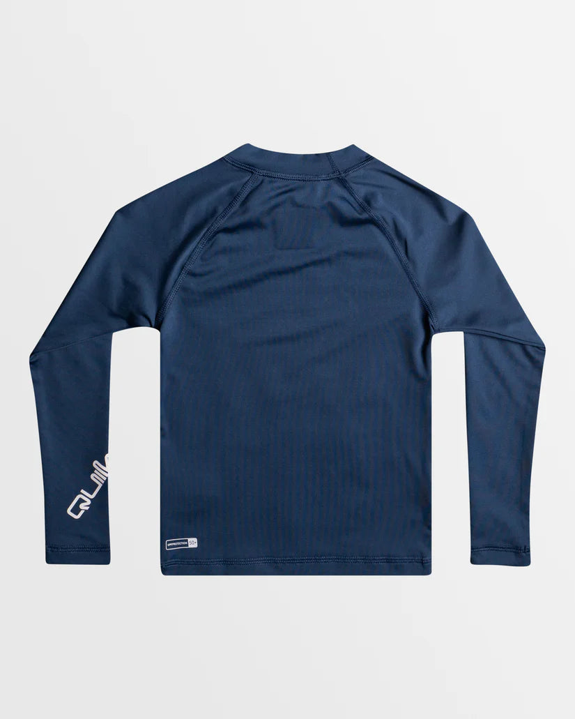 Quiksilver All Time Long Sleeve UPF 50 Rash Vest Boys 2-7