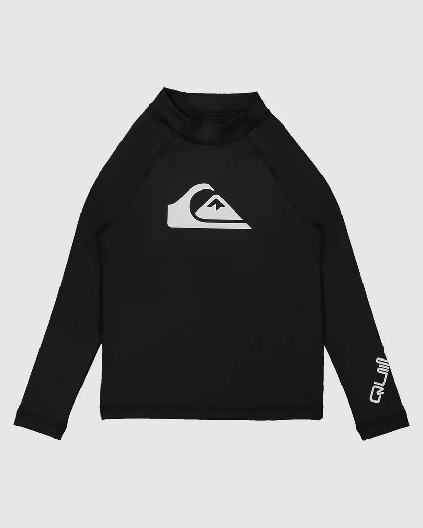Quiksilver All Time Long Sleeve UPF 50 Rash Vest Boys 2-7