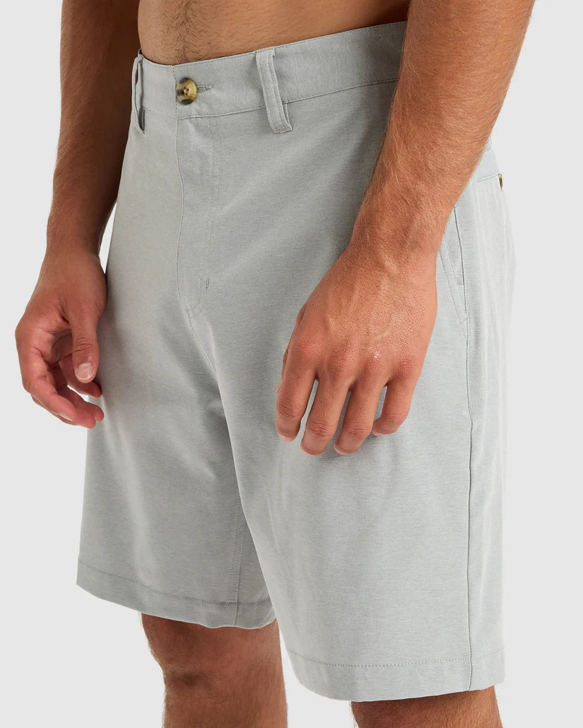 Quiksilver Union Heather Amphibian 19" Hybrid Shorts