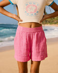 Roxy Milky Shell Elastic Waist Shorts Girls 8-16