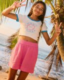Roxy Milky Shell Elastic Waist Shorts Girls 8-16