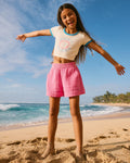 Roxy Milky Shell Elastic Waist Shorts Girls 8-16