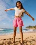 Roxy Milky Shell Elastic Waist Shorts Girls 8-16