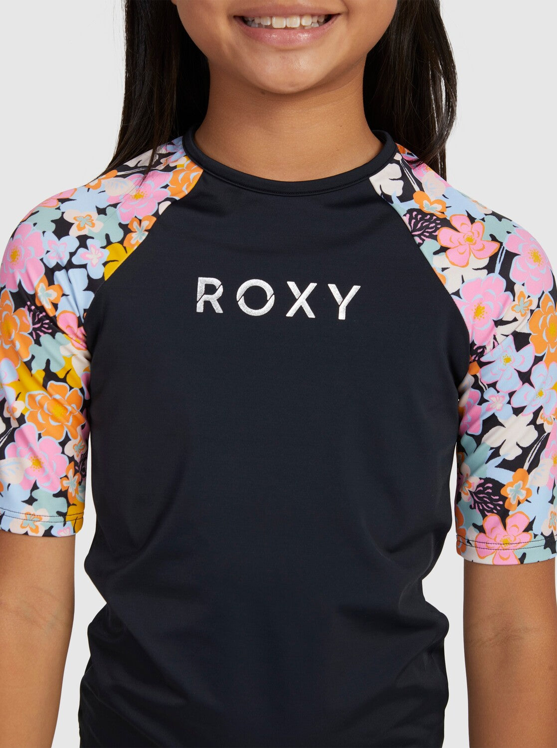 Roxy Above The Limits Short Sleeve Rash Vest Girls 6-16