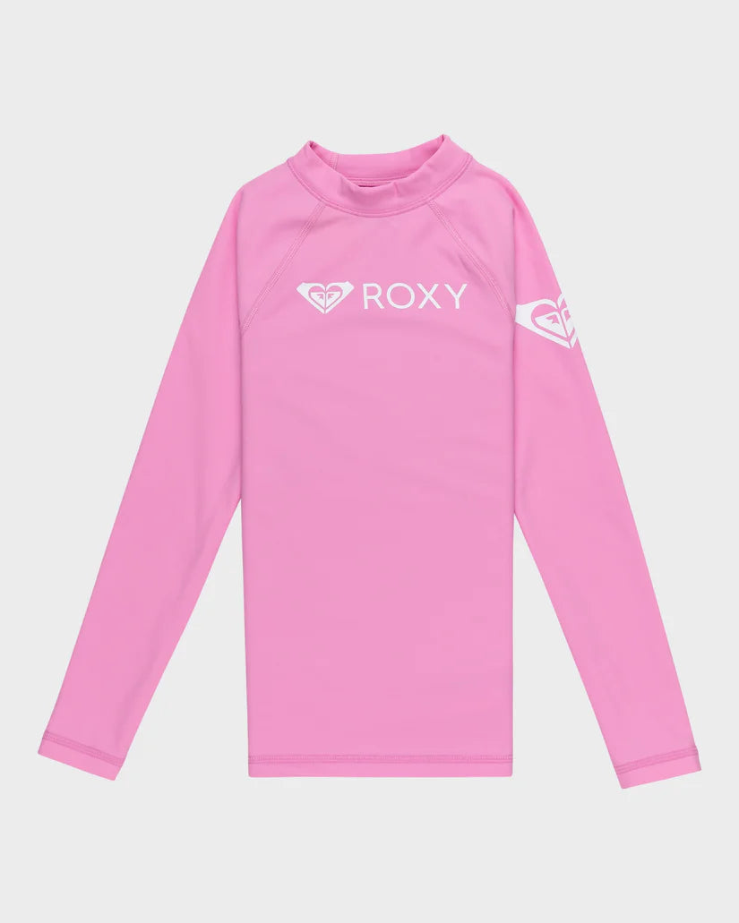 Roxy Heater Long Sleeve Lycra Rash Vest Girls 8-16