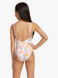 Floraya High Leg One-Piece Swimsuit Girls 7-16