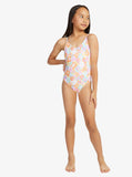 Floraya High Leg One-Piece Swimsuit Girls 7-16