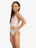 Floraya High Leg One-Piece Swimsuit Girls 7-16