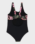 Roxy Active Floral One Piece Swimsuit Girls 8-16