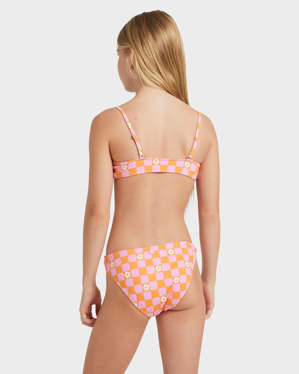 Roxy Flower Check Two Piece Girls 8-16
