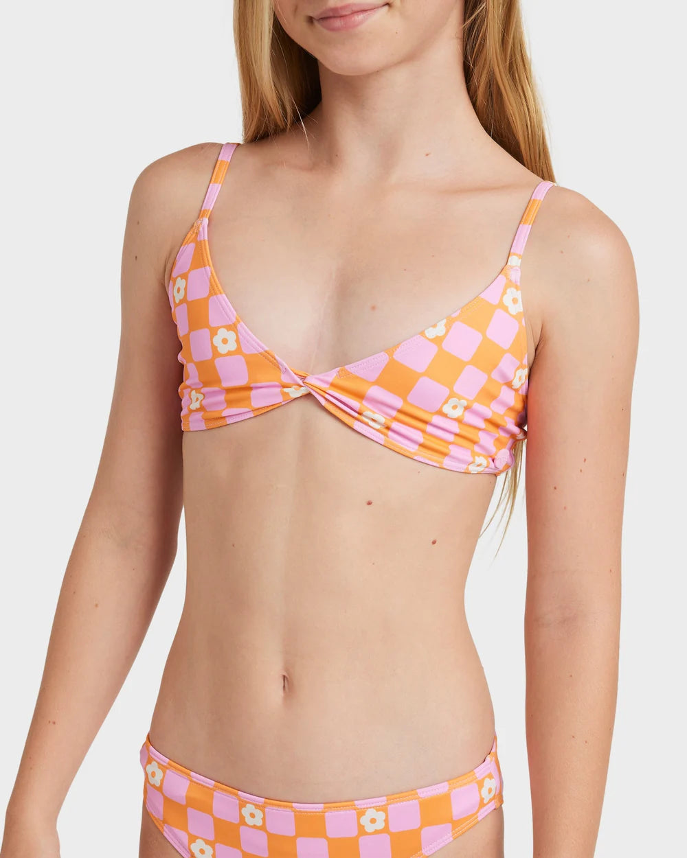 Roxy Flower Check Two Piece Girls 8-16