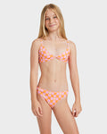 Roxy Flower Check Two Piece Girls 8-16