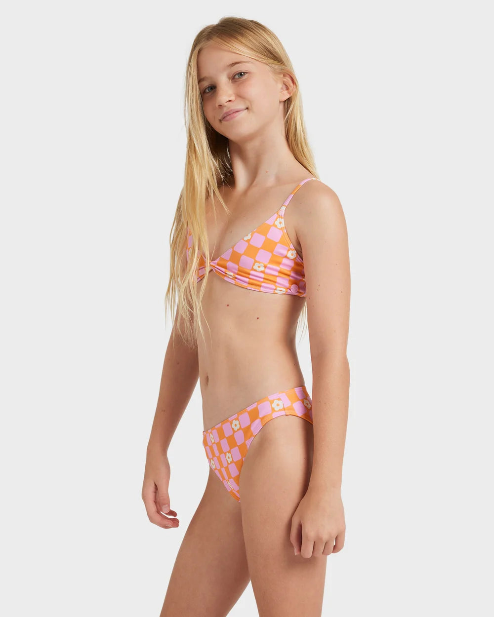 Roxy Flower Check Two Piece Girls 8-16