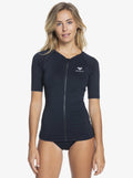 Roxy Essentials Short Sleeve Zipped UPF 50 Rash Vest