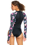 Roxy Active Long Sleeve UPF 50 One-Piece Swimsuit