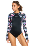 Roxy Active Long Sleeve UPF 50 One-Piece Swimsuit