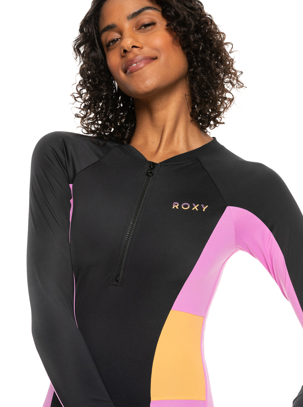 Roxy Fitness Long Sleeve One-Piece Swimsuit