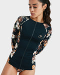 Roxy Full Zipped Mix Long Sleeve Rash Vest