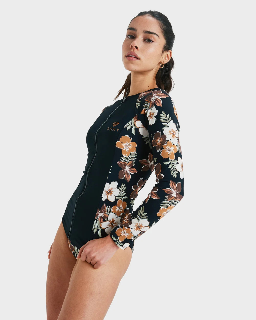 Roxy Full Zipped Mix Long Sleeve Rash Vest