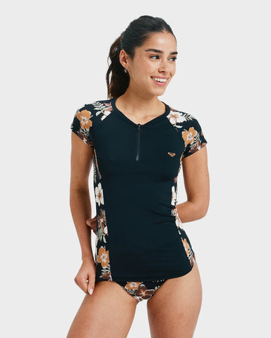 Roxy CS Half Zip Lycra Rash Vest