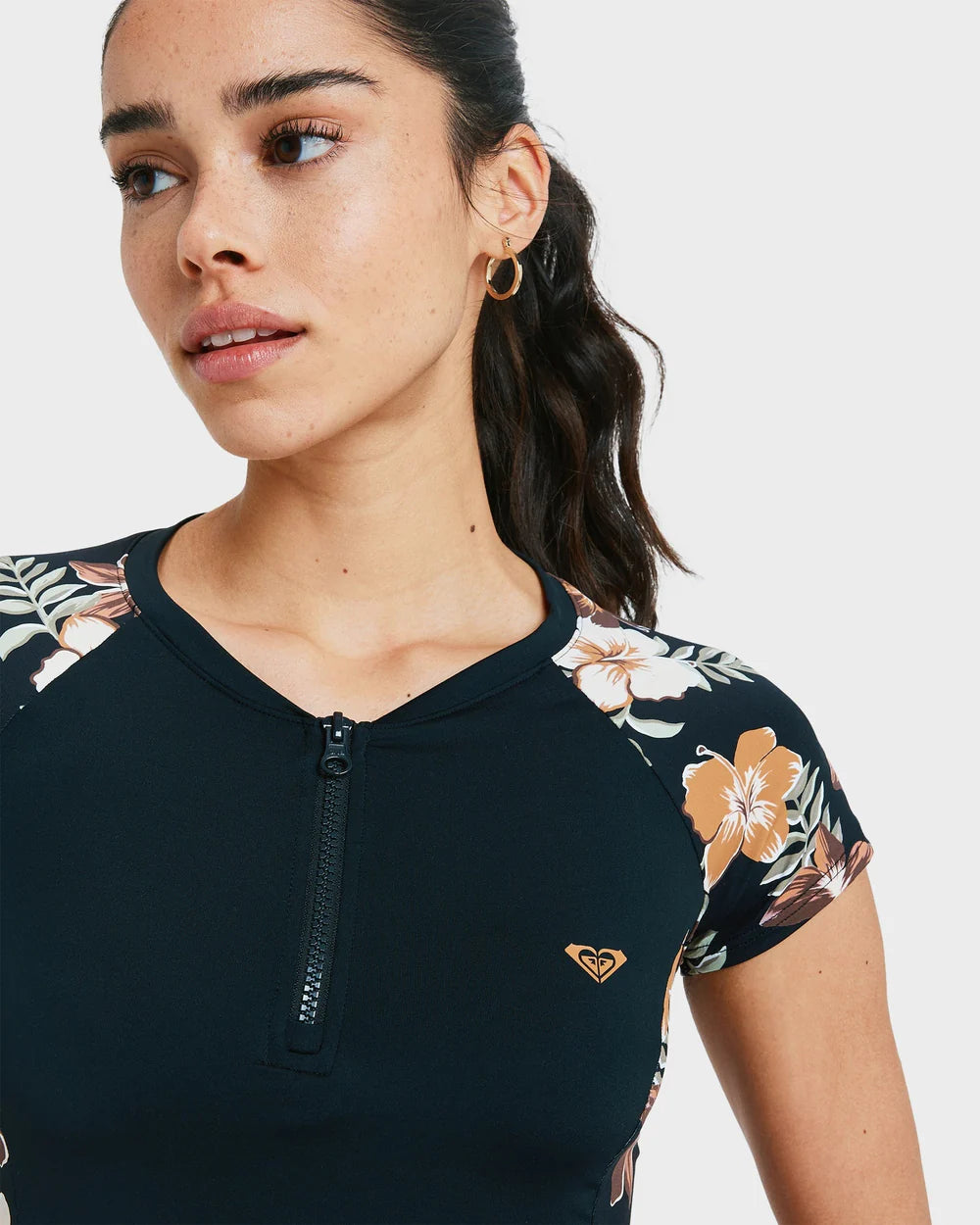 Roxy CS Half Zip Lycra Rash Vest