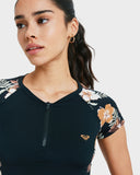 Roxy CS Half Zip Lycra Rash Vest