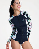 Roxy Lycra Zip Long Sleeve Rash Vest