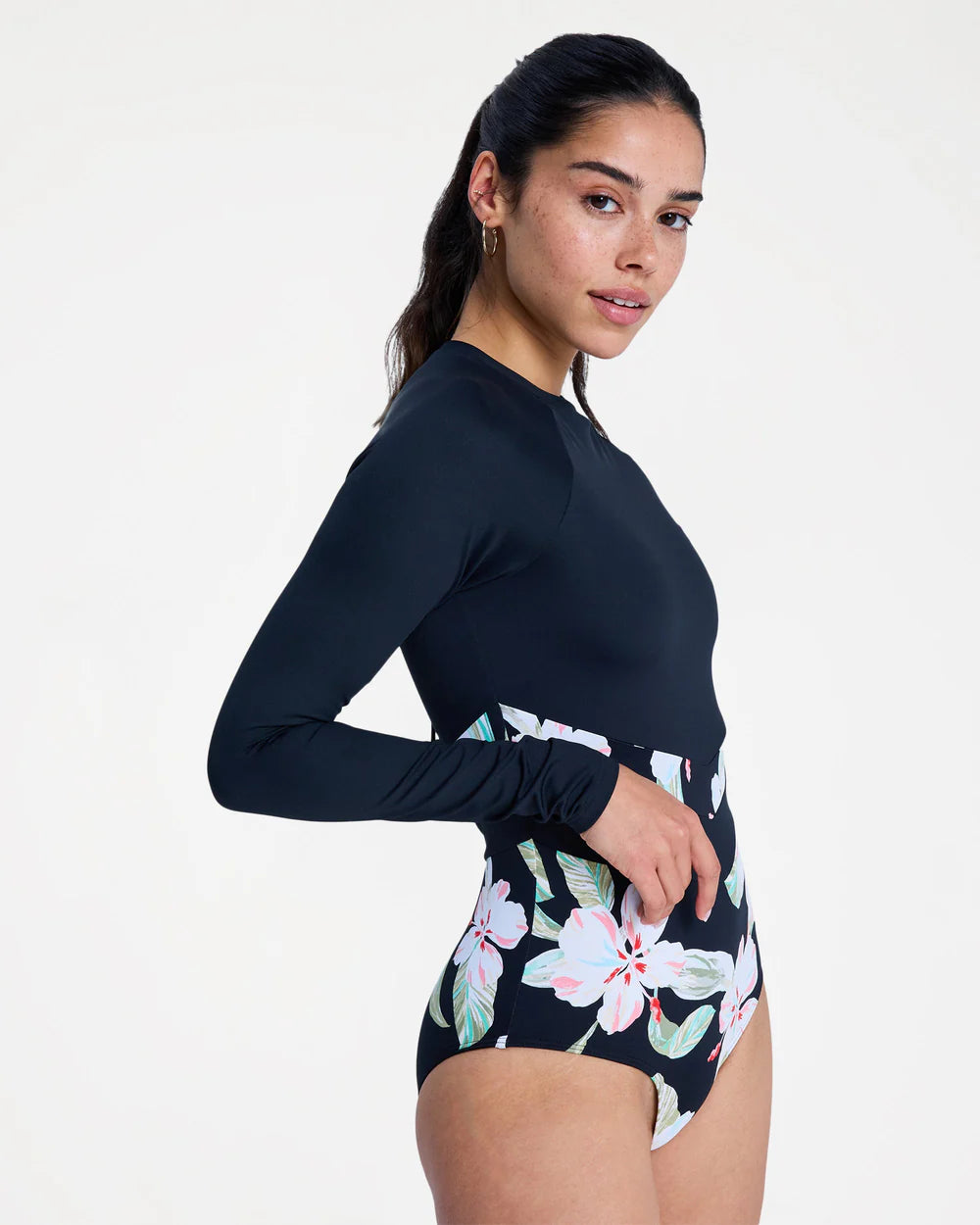 Roxy The Rider Zipped Long Sleeve One Piece Rash Vest