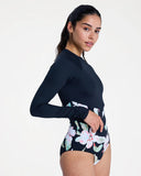 Roxy The Rider Zipped Long Sleeve One Piece Rash Vest