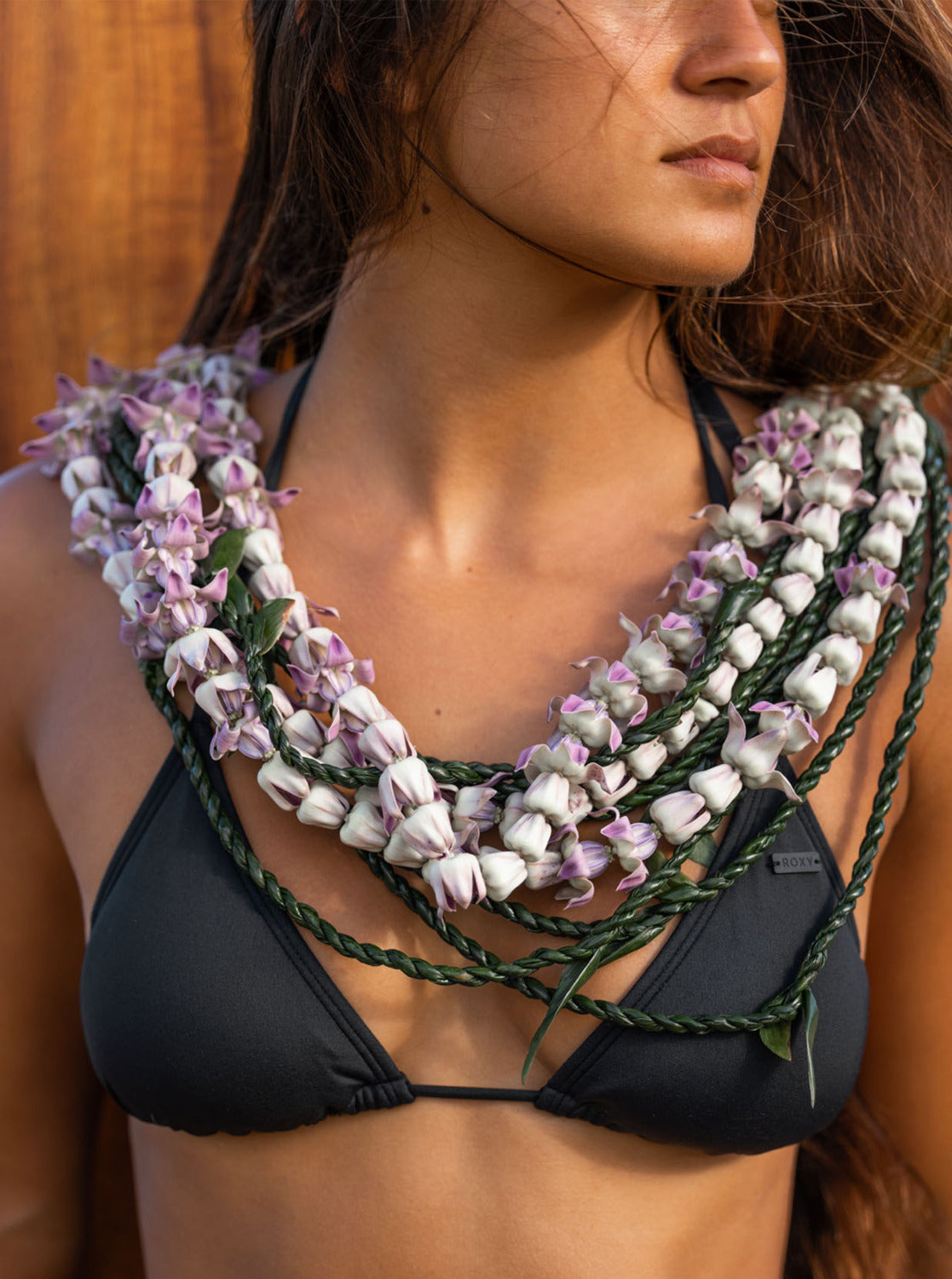 Roxy SD Beach Classics Mod Tiki Tri Bikini Top